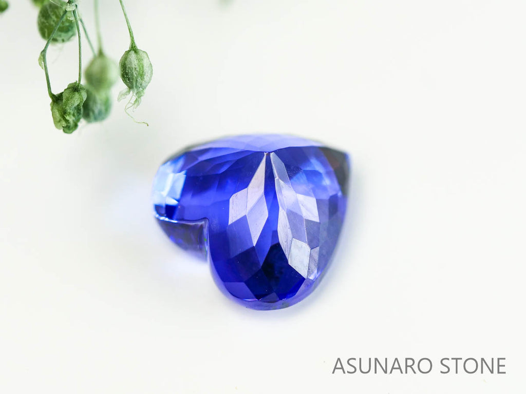 タンザナイト　ハートカット　タンザニア産　日独　3.02ct【230721-1782】