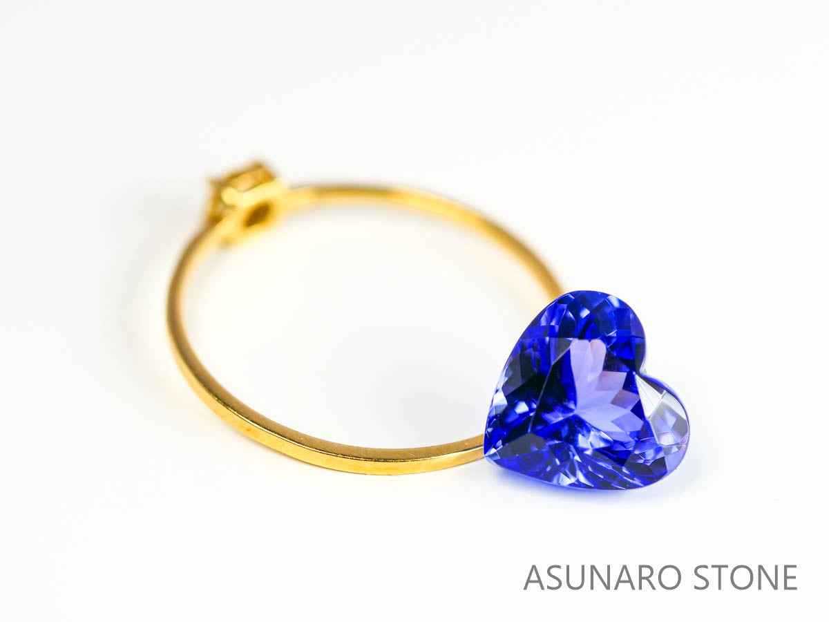 タンザナイト　ハートカット　タンザニア産　日独　3.02ct【230721-1782】