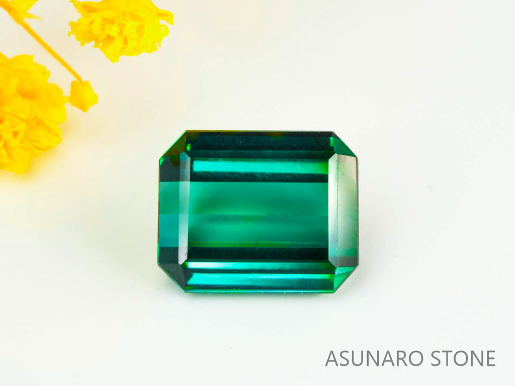 ラグーントルマリン 　エメラルドカット 　アフガニスタン産  4.09ct　【230802-1783】