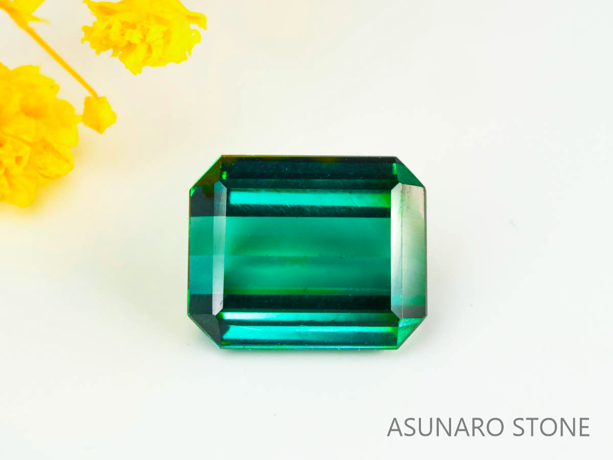 ラグーントルマリン 　エメラルドカット 　アフガニスタン産  4.09ct　【230802-1783】