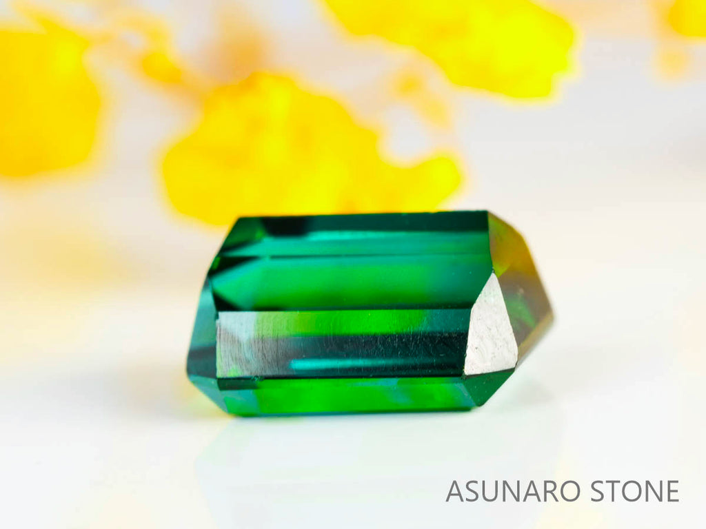ラグーントルマリン 　エメラルドカット 　アフガニスタン産  4.09ct　【230802-1783】
