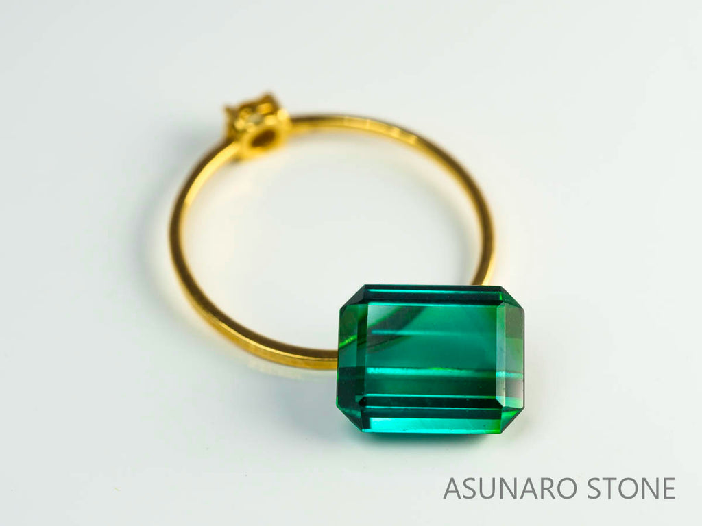 ラグーントルマリン 　エメラルドカット 　アフガニスタン産  4.09ct　【230802-1783】