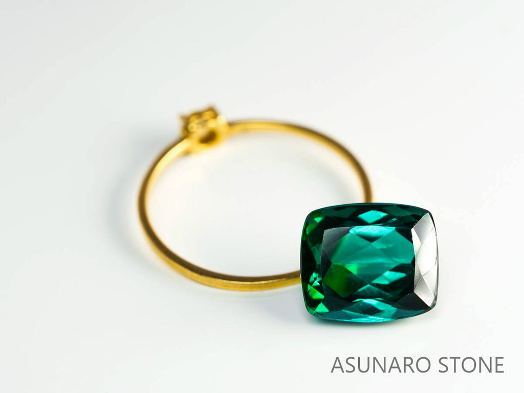 ラグーントルマリン 　クッションカット 　アフガニスタン産  4.48ct　【230802-1784】