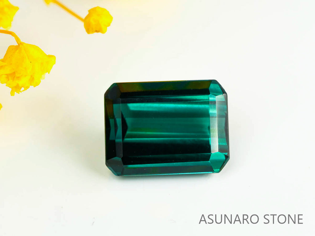 ラグーントルマリン 　エメラルドカット 　アフガニスタン産  3.46ct　【230802-1785】