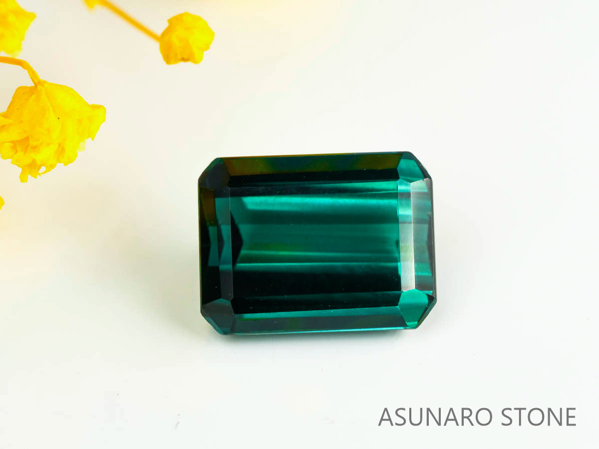 ラグーントルマリン 　エメラルドカット 　アフガニスタン産  3.46ct　【230802-1785】