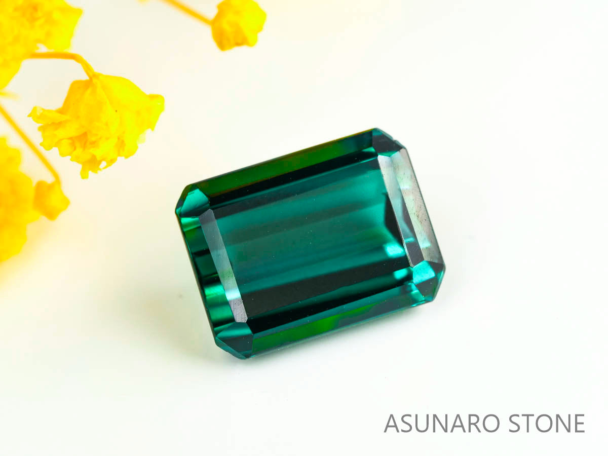ラグーントルマリン 　エメラルドカット 　アフガニスタン産  3.46ct　【230802-1785】
