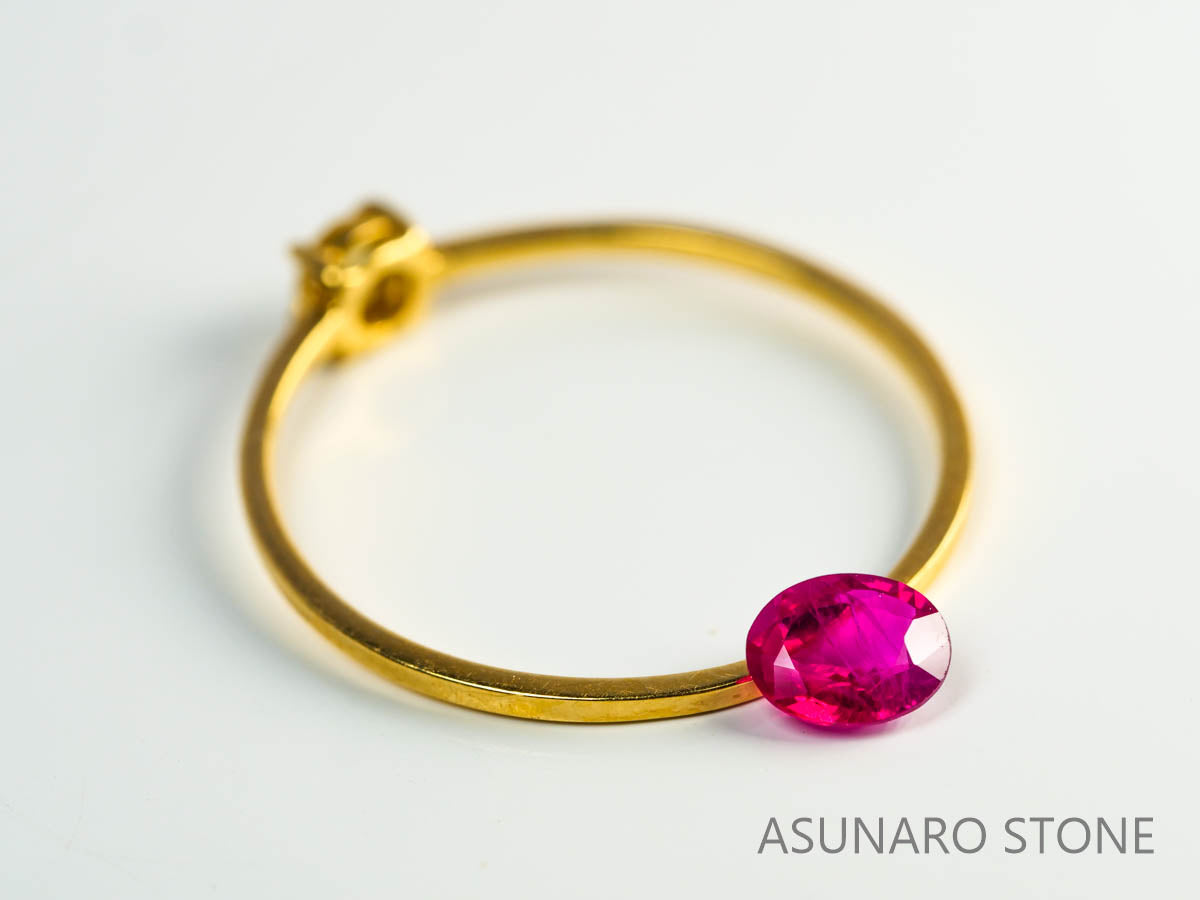 ピジョンブラッドルビー　オーバルカット　 タイ産　0.33ct　鑑別書付き  【230815-223】by