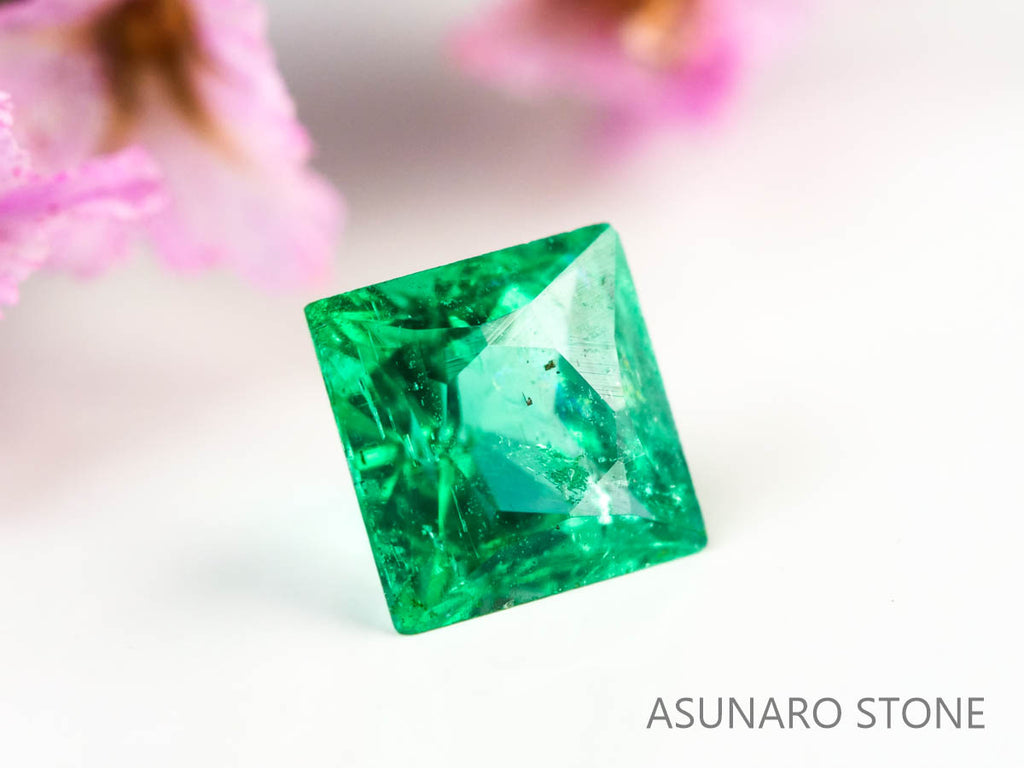 エメラルド　プリンセスカット　コロンビア産　0.16ct【230906-1825】No