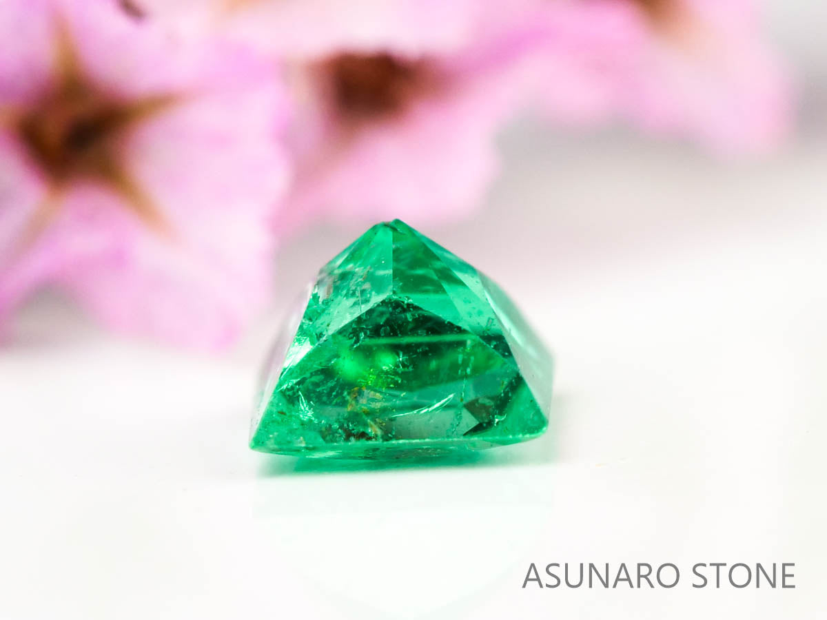 エメラルド　プリンセスカット　コロンビア産　0.16ct【230906-1825】No