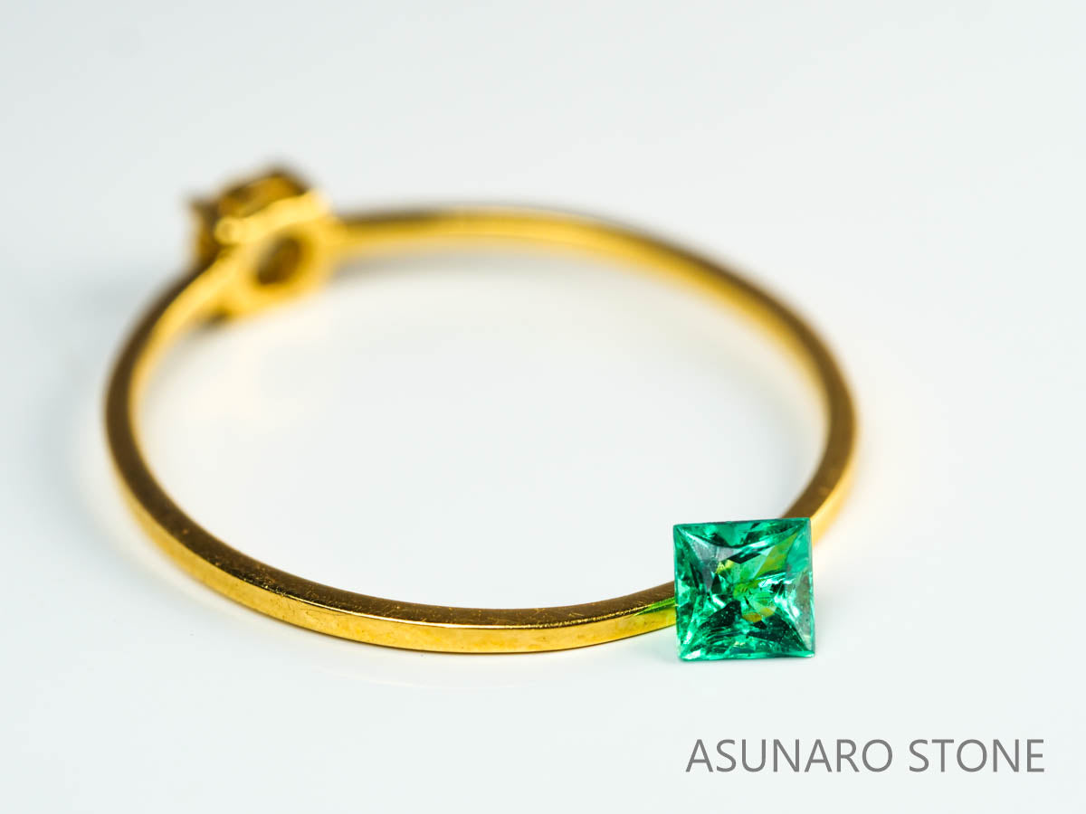 エメラルド プリンセスカット コロンビア産 0.16ct【230906-1829