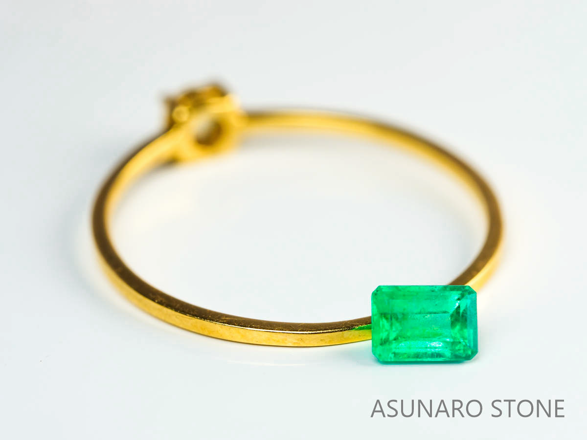 エメラルド　エメラルドカット　コロンビア産　0.27ct【230906-1832】