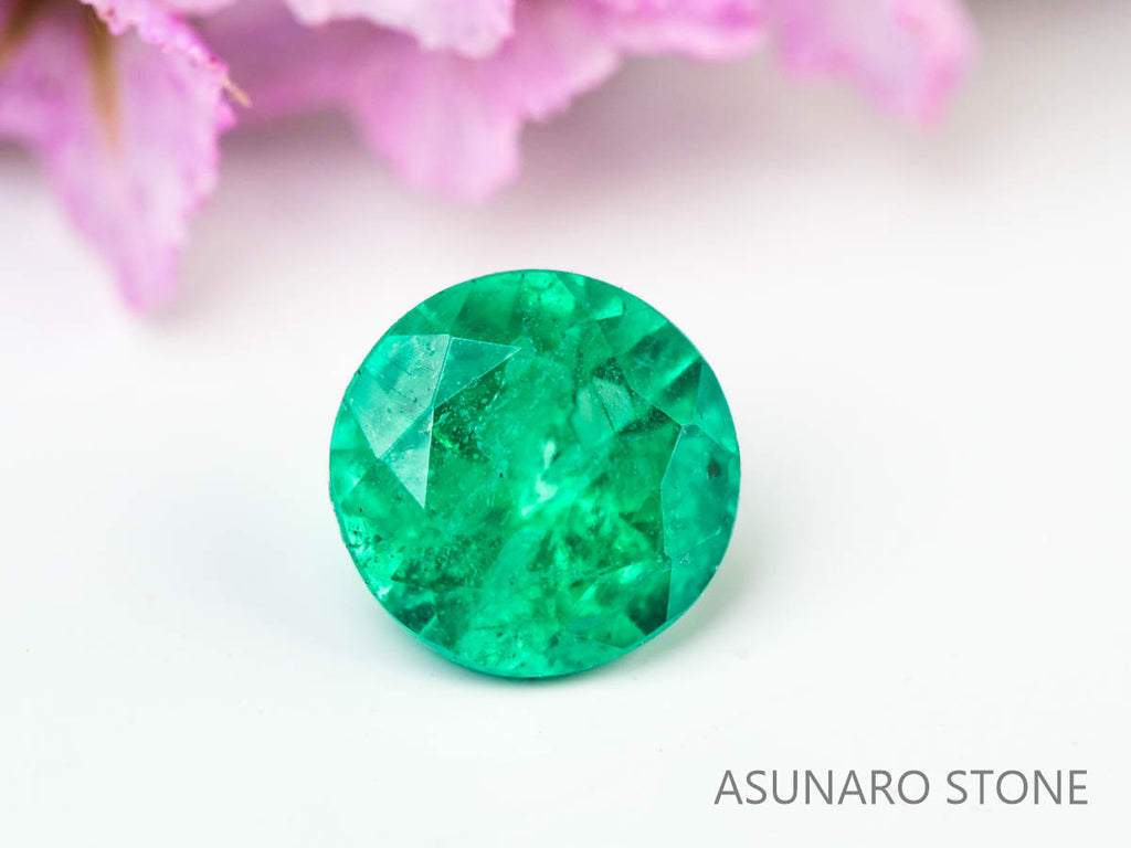 エメラルド　ラウンドカット　コロンビア産　0.17ct【230906-1833】