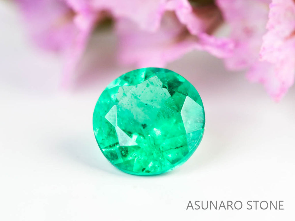 エメラルド　ラウンドカット　コロンビア産　0.17ct【230906-1833】
