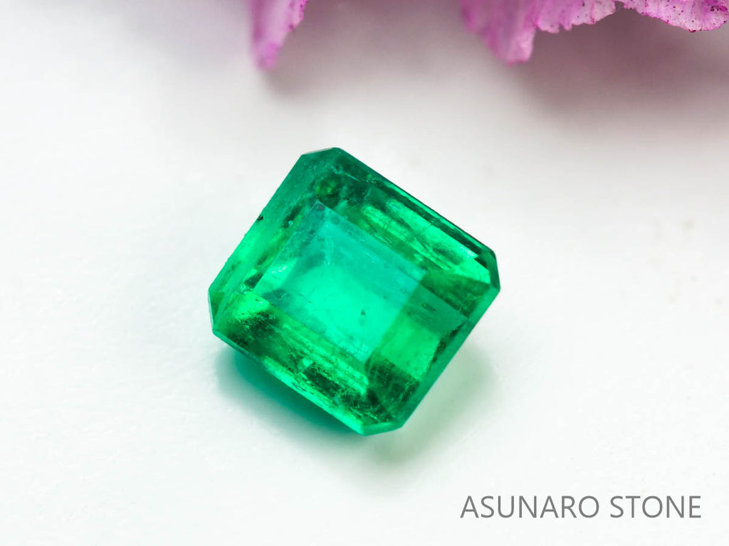 エメラルド　エメラルドカット　コロンビア産　0.13ct【230906-1834】