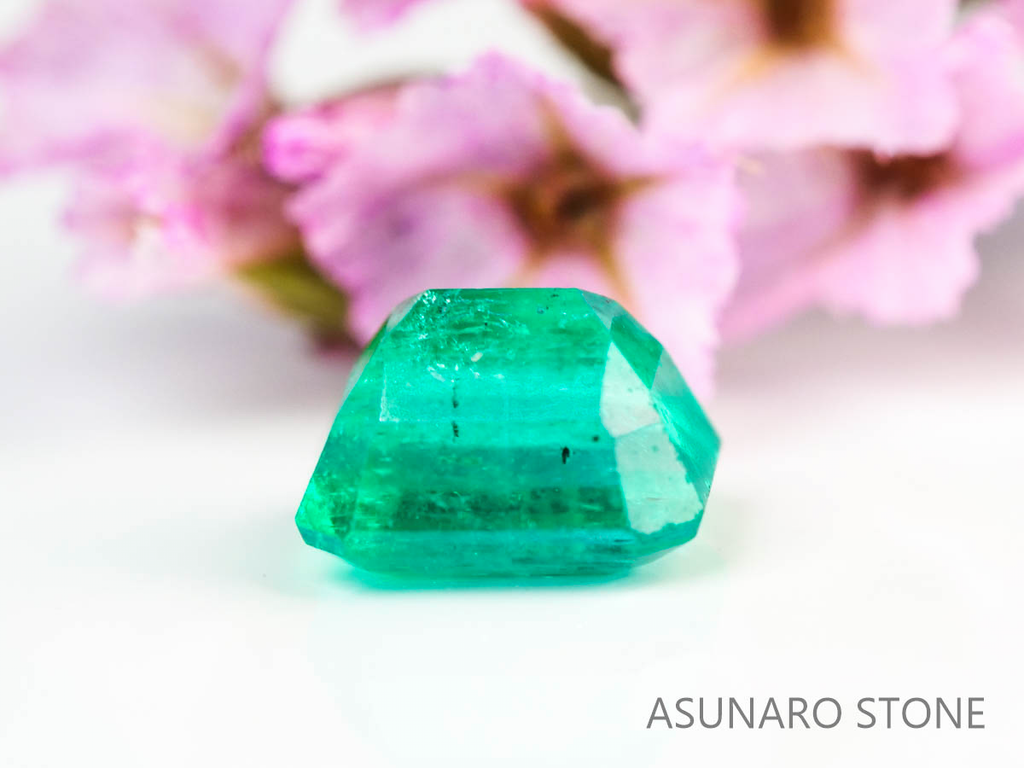 エメラルド　エメラルドカット　コロンビア産　0.36ct【230906-1835】
