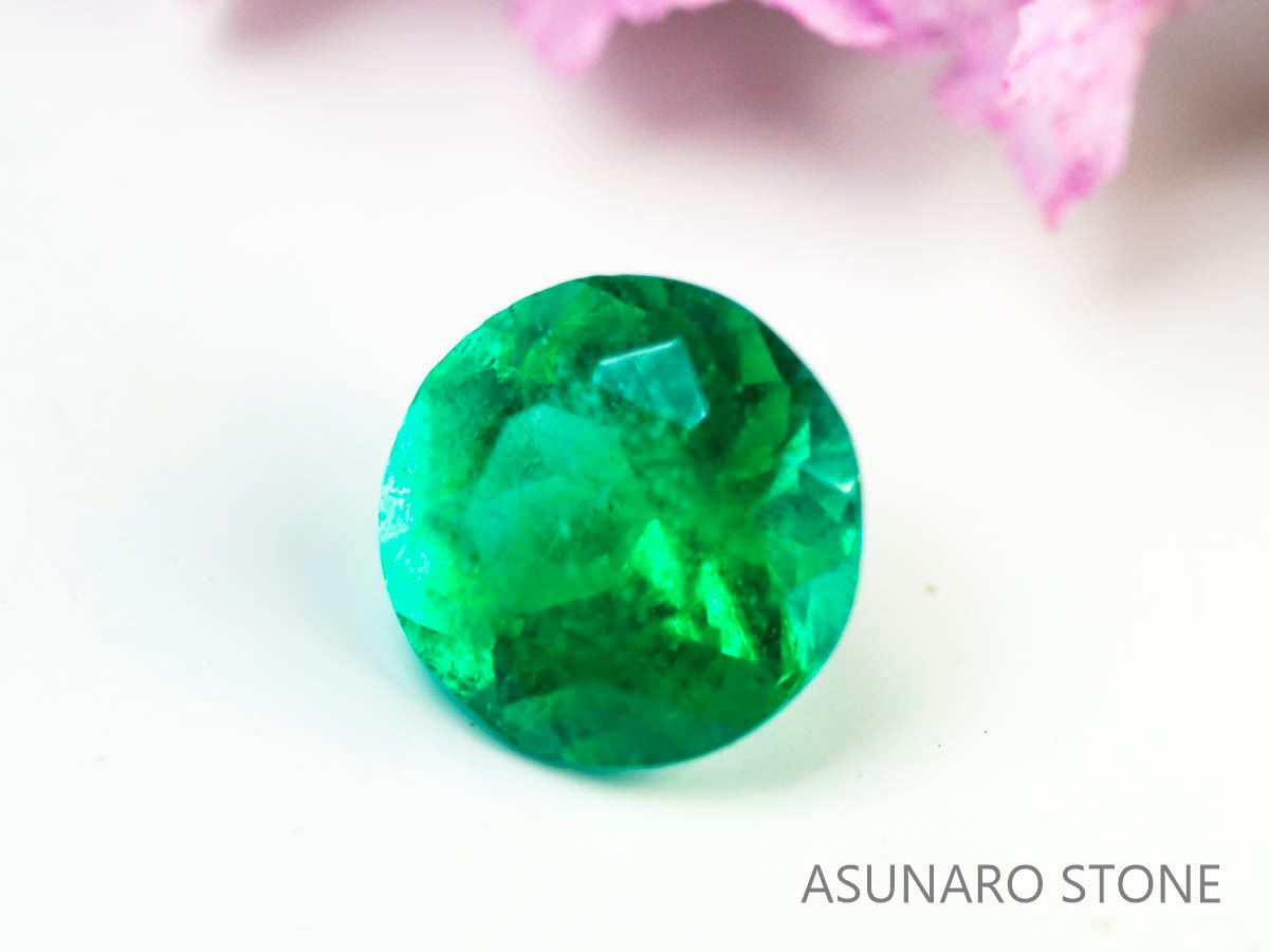 エメラルド　ラウンドカット　コロンビア産　0.23ct【230906-1837】