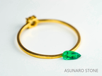 エメラルド　ペアシェイプ　コロンビア産　0.14ct【230906-1838】