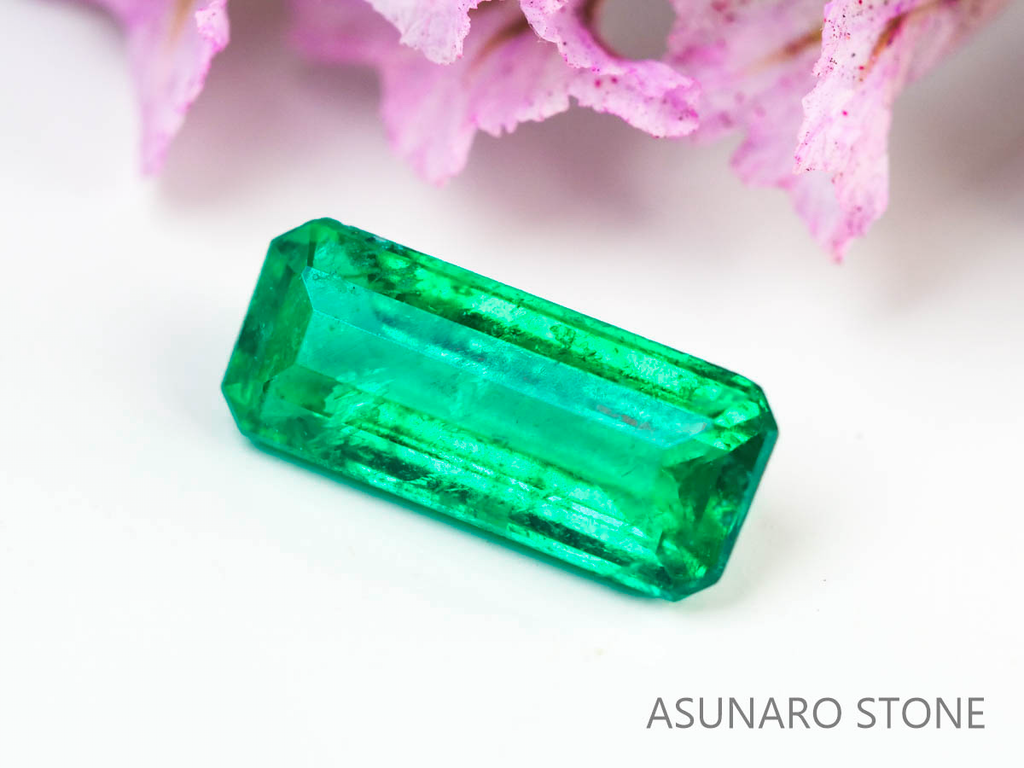 エメラルド　エメラルドカット　コロンビア産　0.20ct【230906-1839】