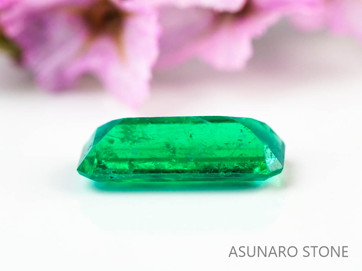 エメラルド　エメラルドカット　コロンビア産　0.20ct【230906-1839】