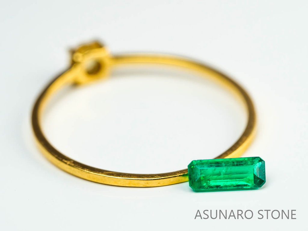 エメラルド　エメラルドカット　コロンビア産　0.20ct【230906-1839】