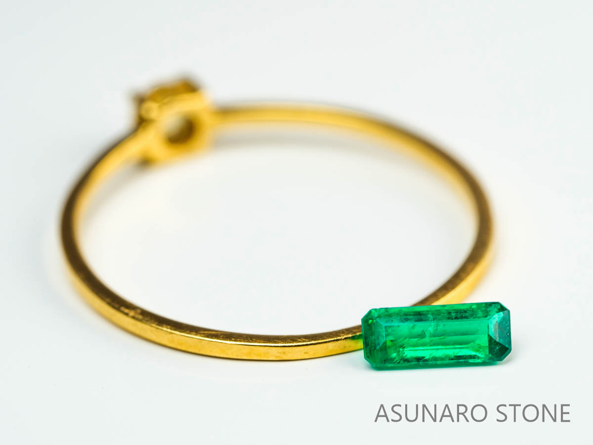 エメラルド　エメラルドカット　コロンビア産　0.20ct【230906-1839】