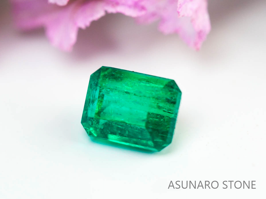 エメラルド　エメラルドカット　コロンビア産　0.14ct【230906-1840】