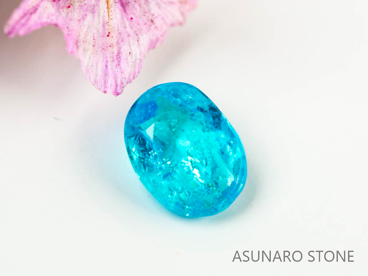 パライバトルマリン　オーバルカット 　ブラジル産　0.08ct 　  【230816-1866】