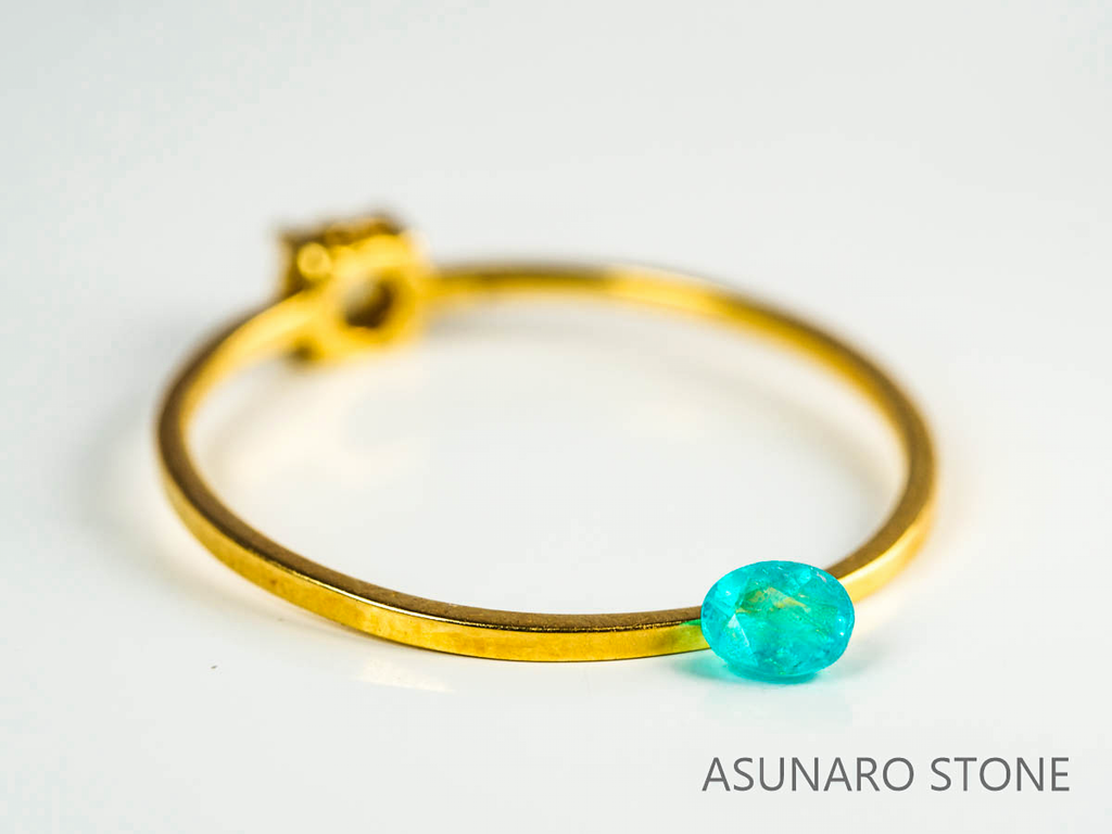 パライバトルマリン　オーバルカット 　ブラジル産　0.10ct 　  【230816-1867】