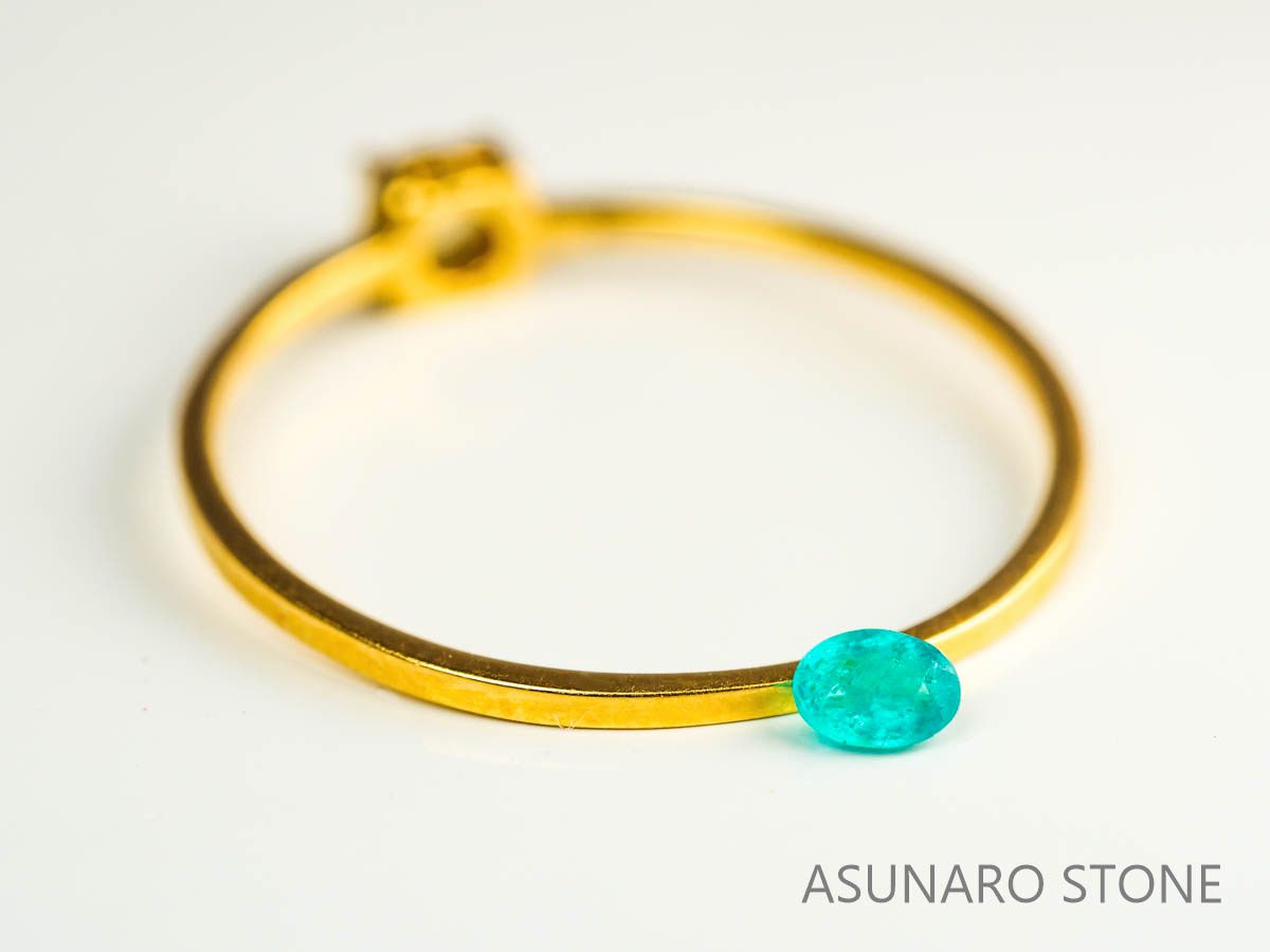 パライバトルマリン　オーバルカット 　ブラジル産　0.09ct 　  【230816-1871】