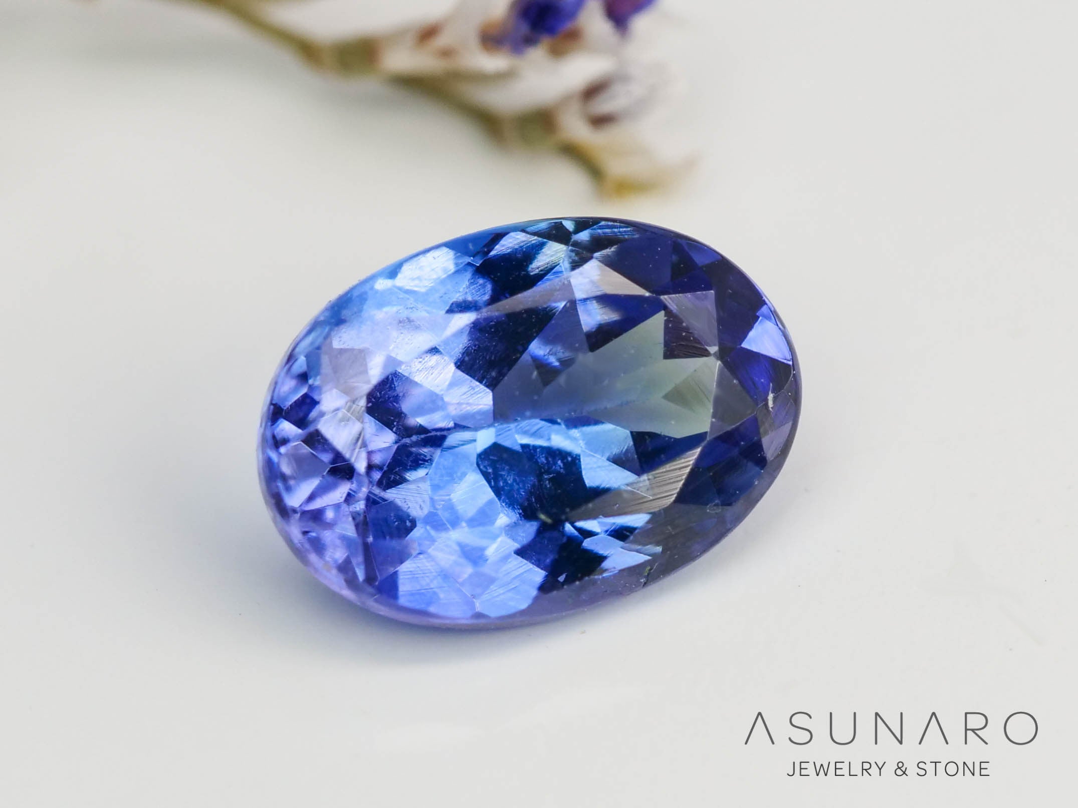 パーティーカラータンザナイト　オーバルカット　タンザニア産　1.00ct【240115-1989】