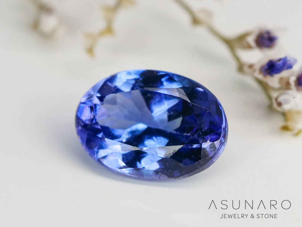 パーティーカラータンザナイト　オーバルカット　タンザニア産　1.00ct【240115-1989】