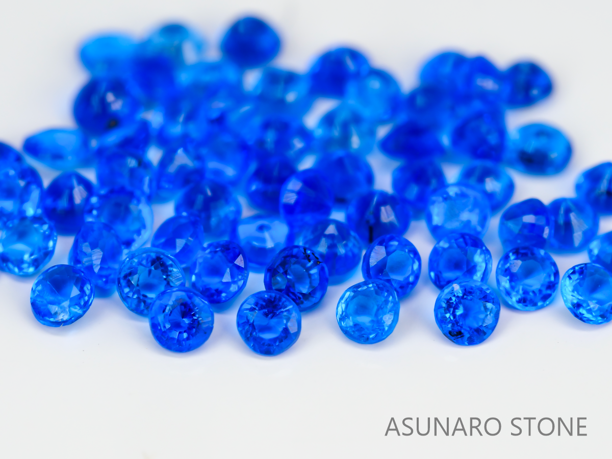 【4時間限定ゲリラ販売】特価🌟高品質アウイナイト🌟美しきビビットブルーネオン輝き ドイツ産 1.6-1.7mm【ltd2504103-2】特別販売