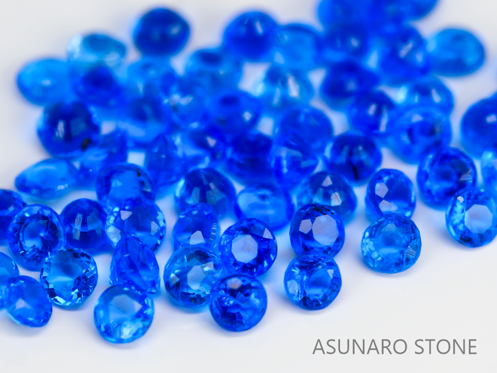 【4時間限定ゲリラ販売】特価🌟高品質アウイナイト🌟美しきビビットブルーネオン輝き ドイツ産 1.6-1.7mm【ltd2504103-2】特別販売