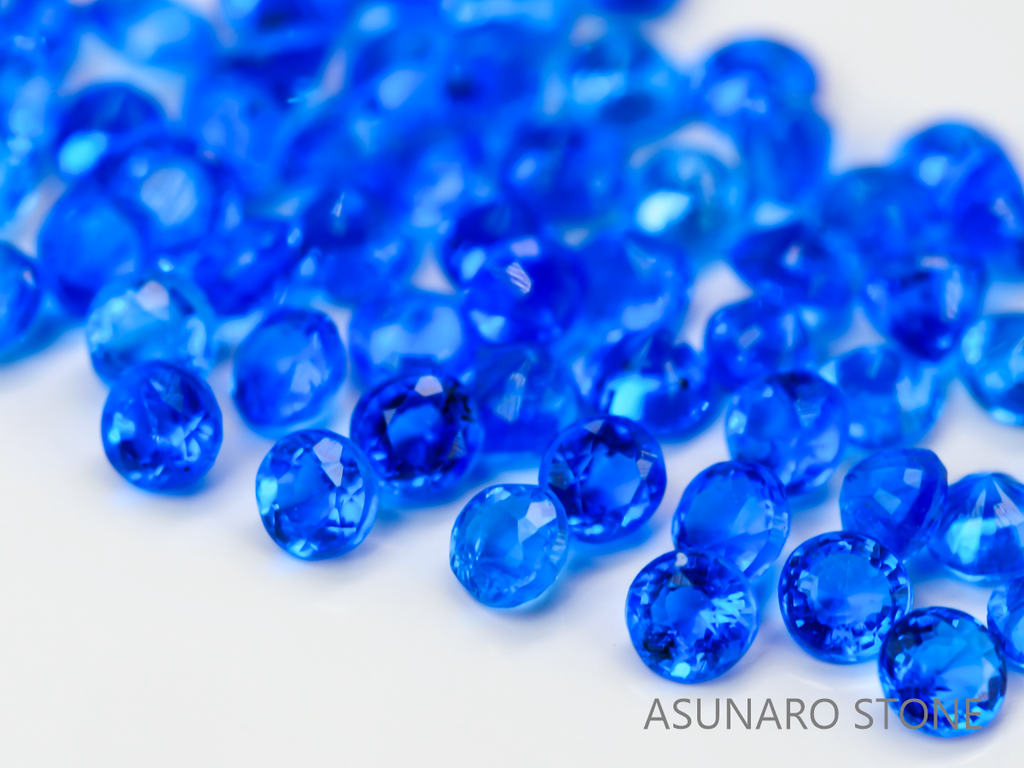 【4時間限定ゲリラ販売】特価🌟高品質アウイナイト🌟美しきビビットブルーネオン輝き ドイツ産 1.6-1.7mm【ltd2504103-2】特別販売