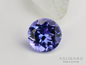 タンザナイト  ラウンドカット　タンザニア産　0.82ct【240808-1797】