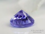 タンザナイト  ラウンドカット　タンザニア産　0.82ct【240808-1797】