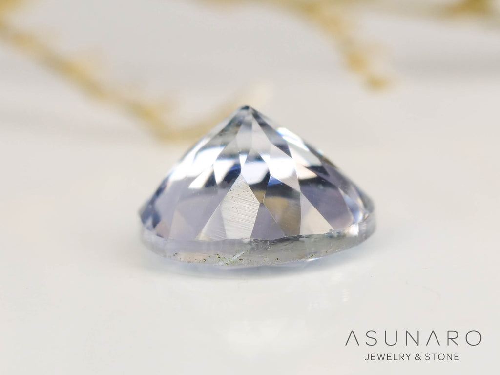 バイカラーゾイサイト（タンザナイト）ラウンドカット　タンザニア産　0.57ct【250130-1791】