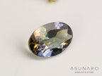 バイカラーゾイサイト（タンザナイト）オーバルカット　タンザニア産　0.46ct【250130-1792】