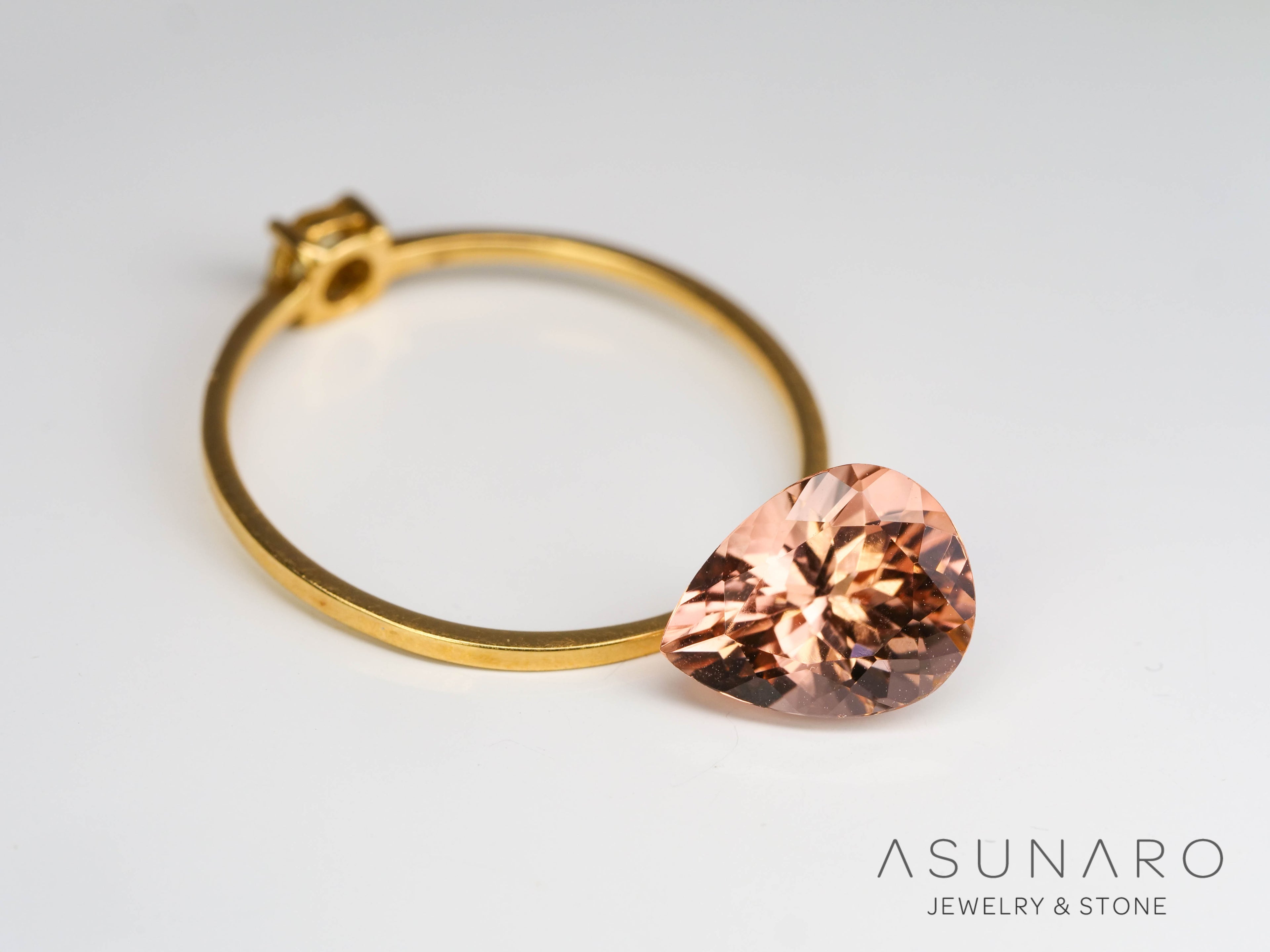 シェリーピンクトルマリン　ペアシェイプ　ルワンダ産　1.75ct【240513-2036】