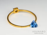 タトゥーアクアマリン  トリリアントカット　ブラジル・タトゥー鉱山産　0.23ct【240705-2160】