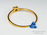 タトゥーアクアマリン  トリリアントカット　ブラジル・タトゥー鉱山産　0.18ct【240705-2162】