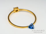 タトゥーアクアマリン  トリリアントカット　ブラジル・タトゥー鉱山産　0.14ct【240705-2166】