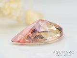 桜餅バイカラートルマリン　ペアシェイプ　コンゴ産　0.56ct【240523-2170】