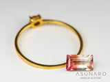 バイカラートルマリン　エメラルドカット　コンゴ産　0.68ct【240807-2177】