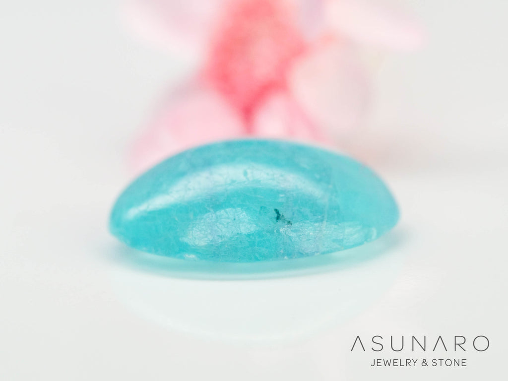 パライバトルマリンインクォーツ　カボション　ブラジル産 　1.22ct 【240523-2233】