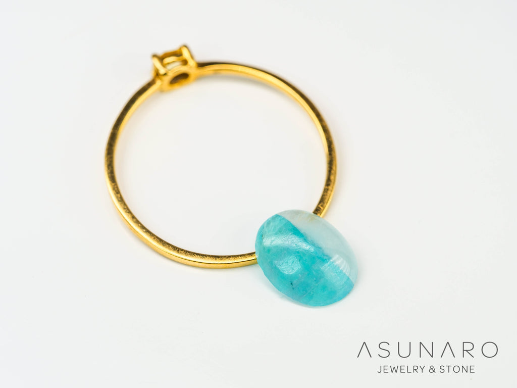 パライバトルマリンインクォーツ　カボション　ブラジル産 　1.22ct 【240523-2233】