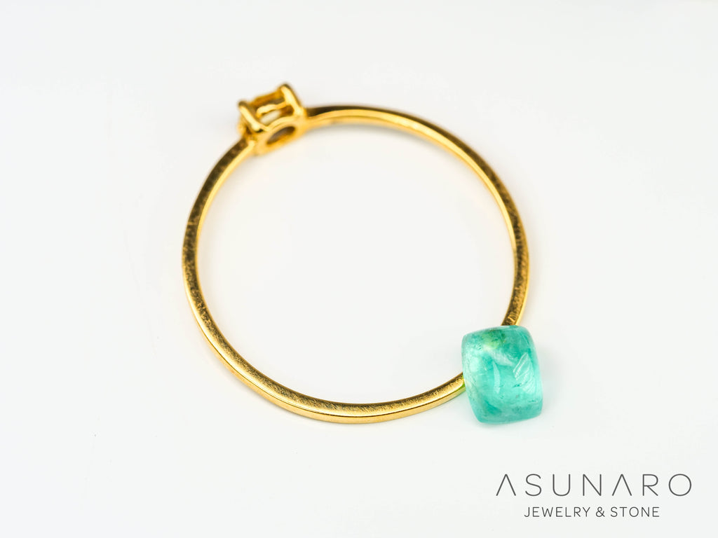 パライバトルマリン　カボション　 ブラジル産　0.52ct 【240523-2213】