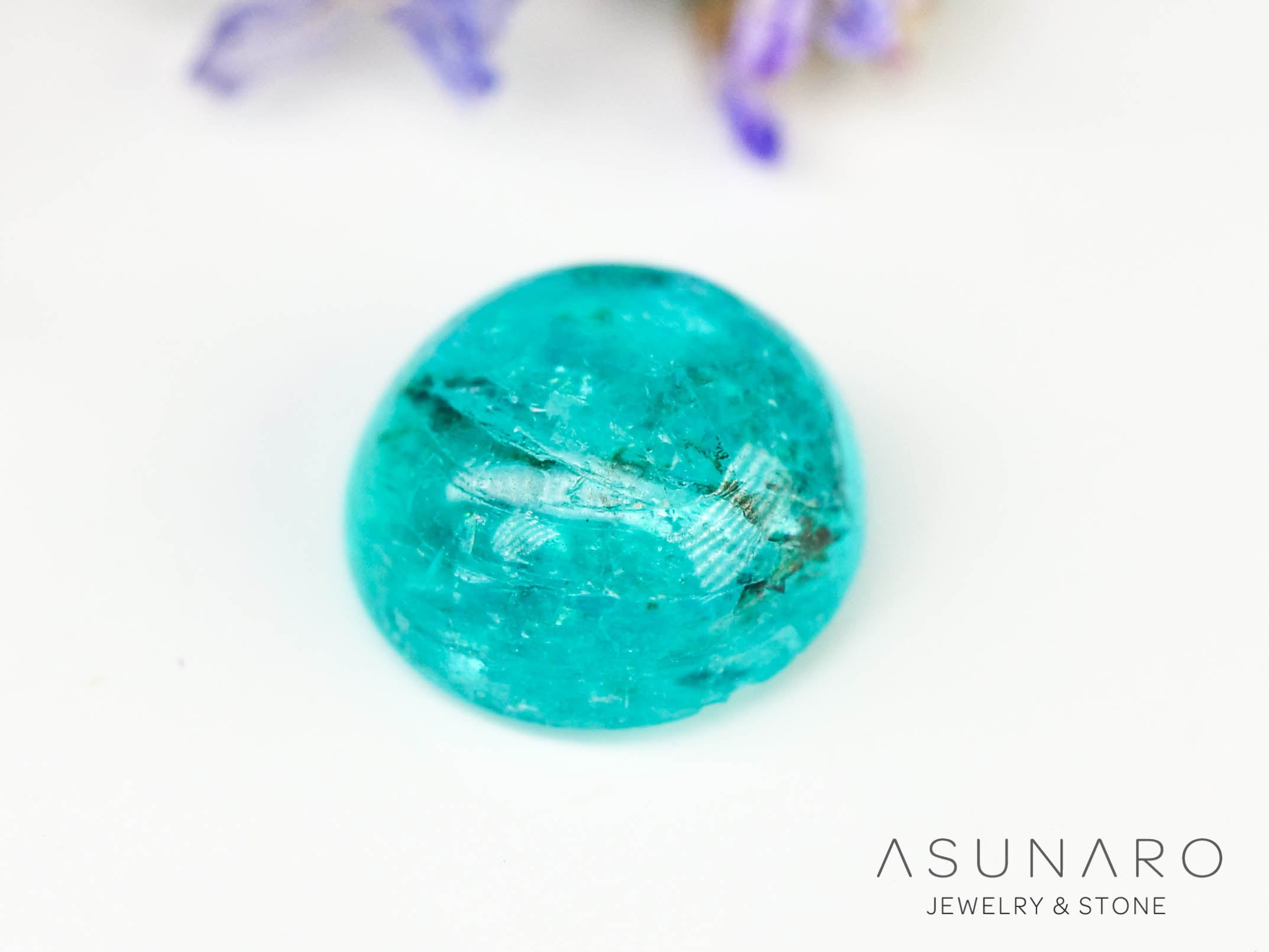 パライバトルマリン　カボション　 ブラジル産　0.27ct 【240523-2215】