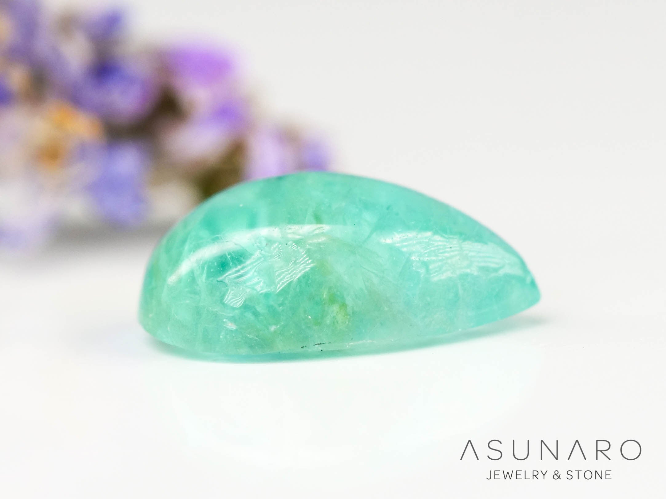 パライバトルマリン　カボション　 ブラジル産　0.40ct 【240523-2216】