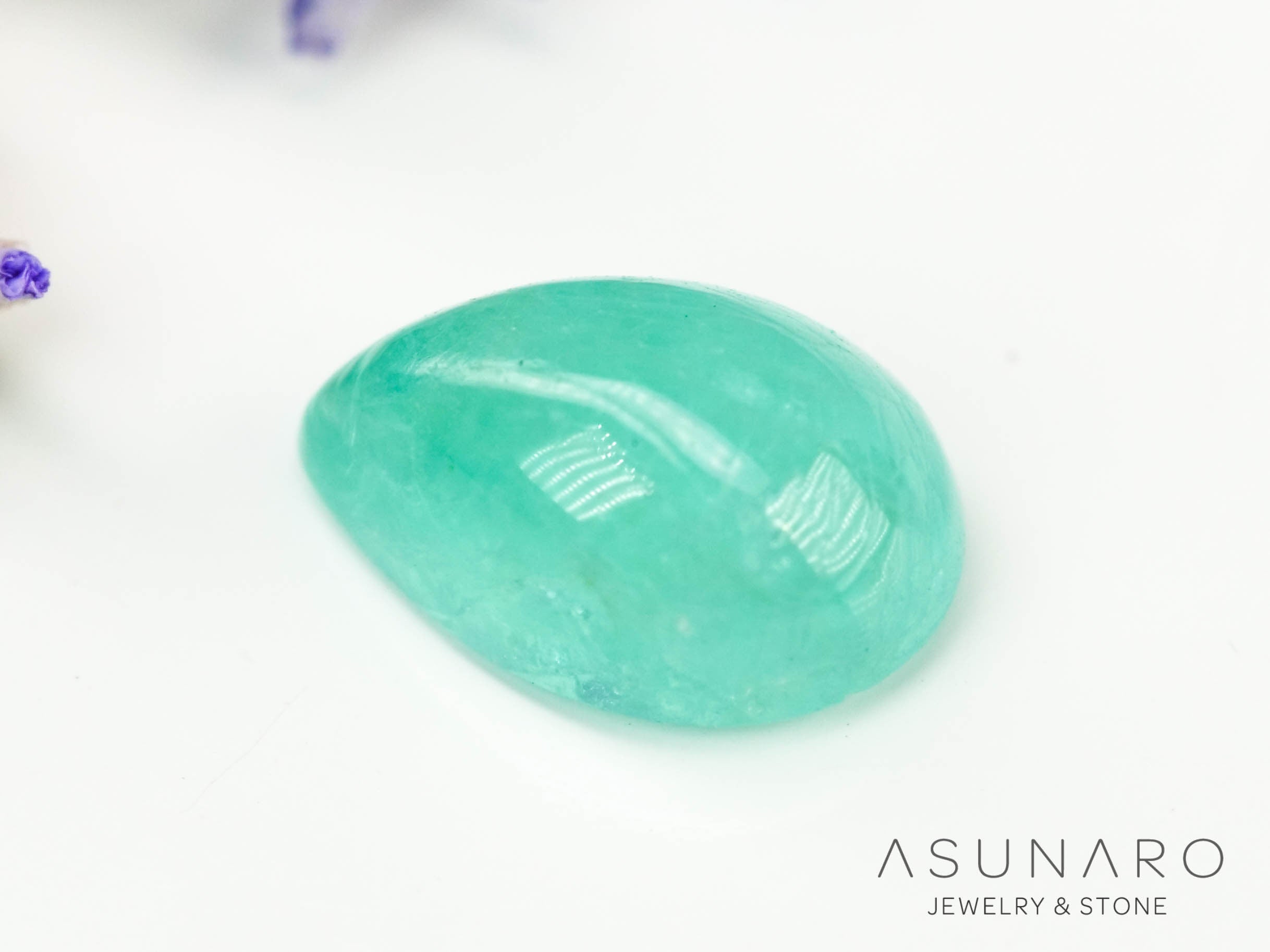 パライバトルマリン　カボション　 ブラジル産　0.46ct 【240523-2217】